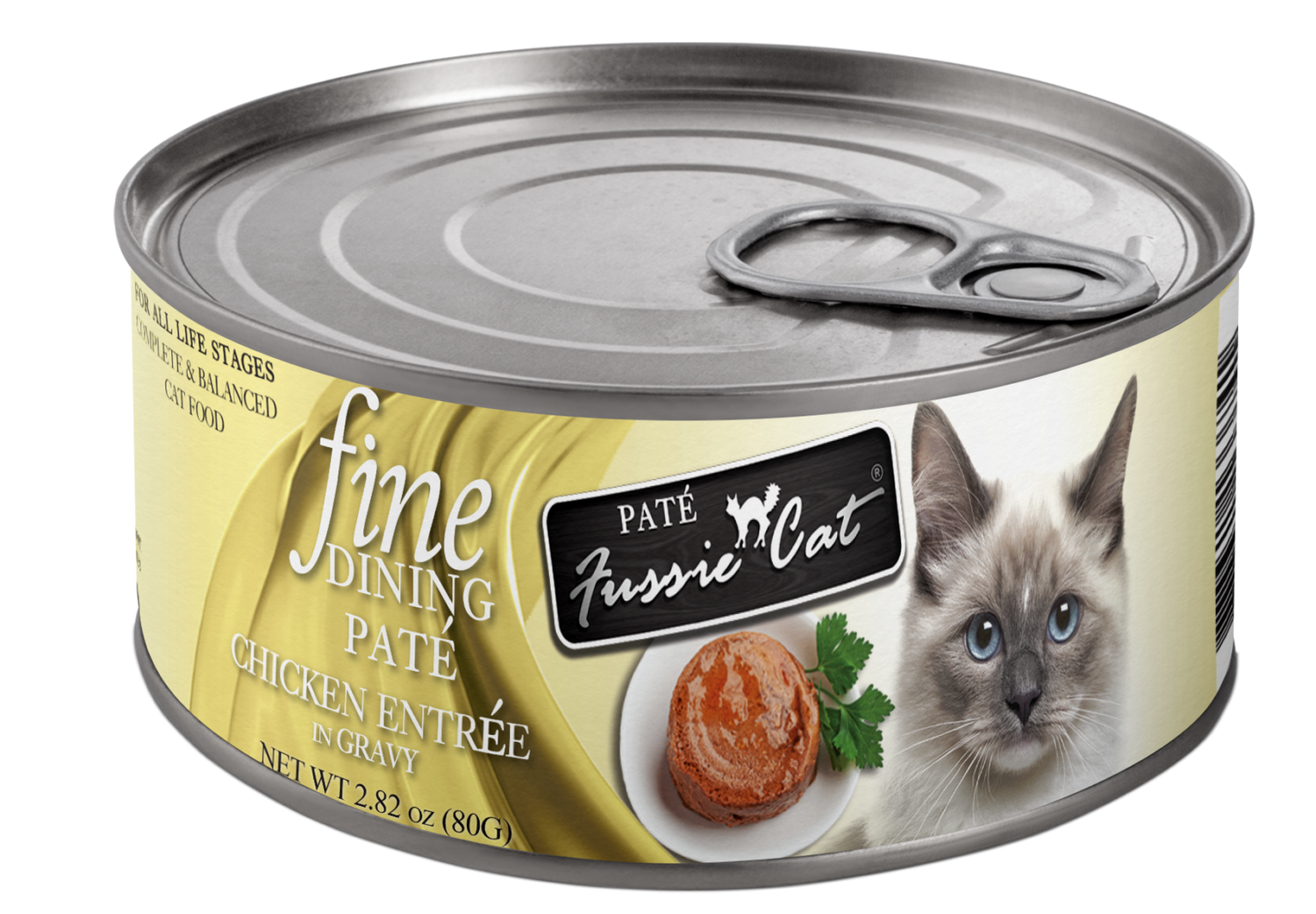 Fussie Cat Fine Dining – Paté de pollo en salsa (2.82 oz)