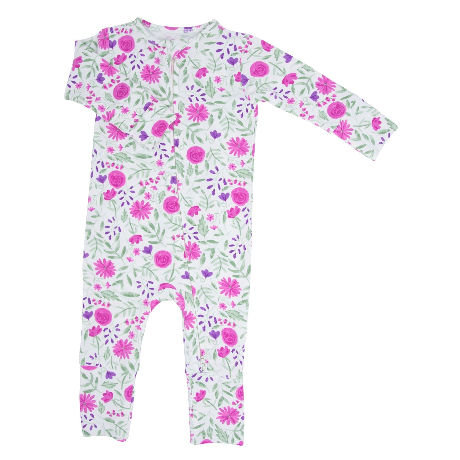 Mono convertible con flores moradas dulces