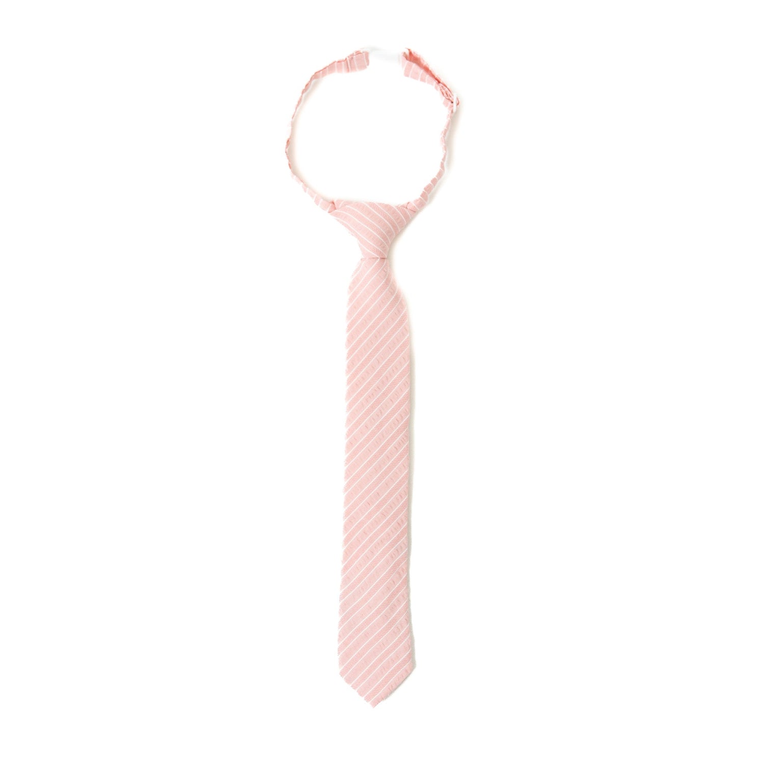 Coral Stripe Boys Tie