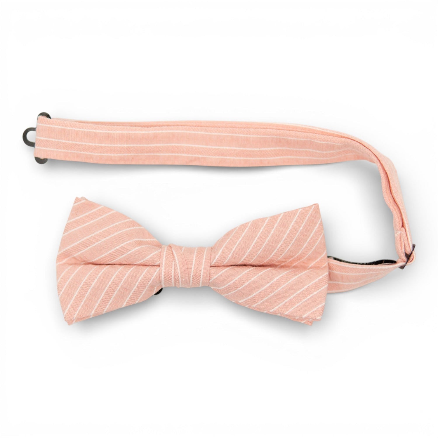 Coral Stripe - Men's Pre-tied Bow Tie