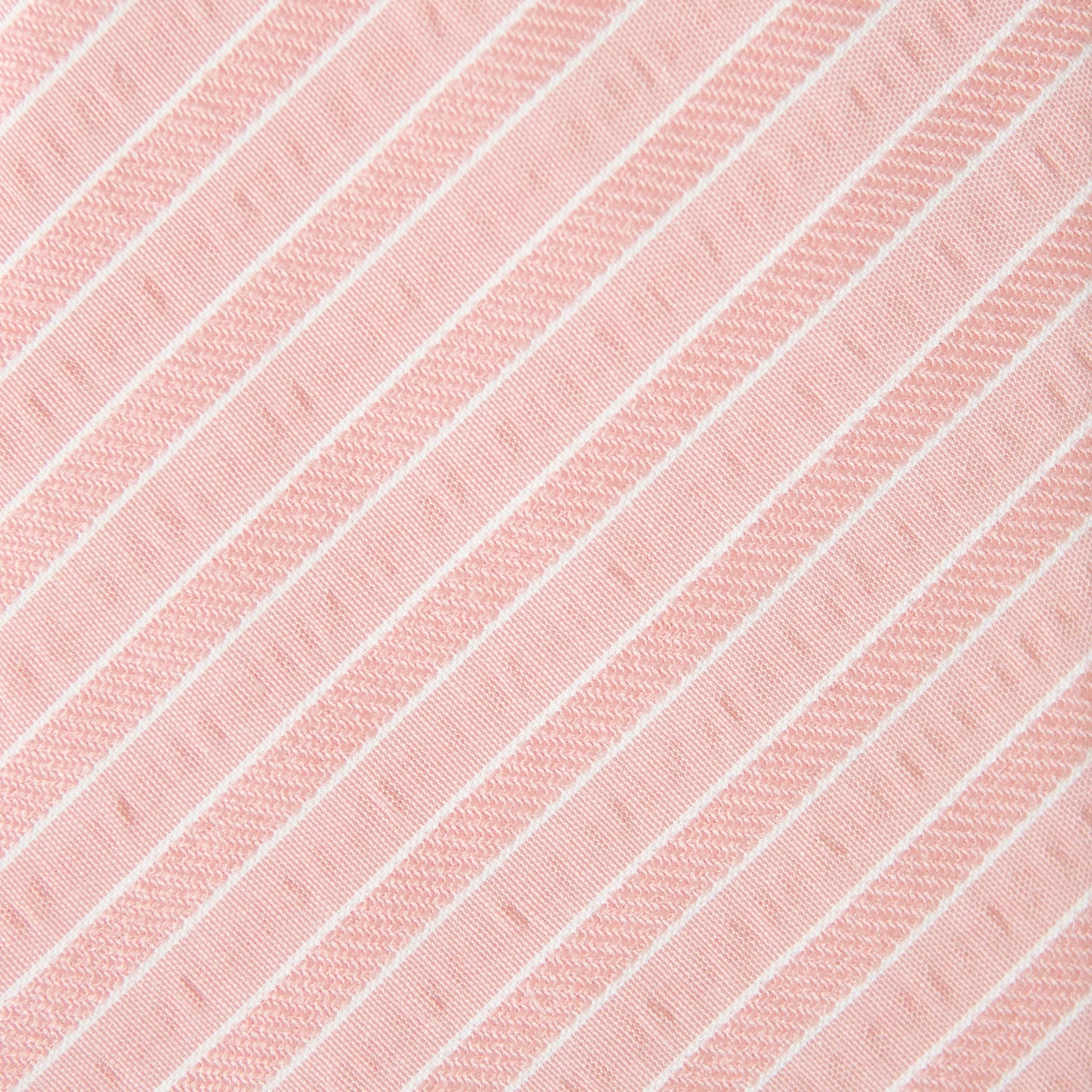 Coral Stripe Petite Hair Bow
