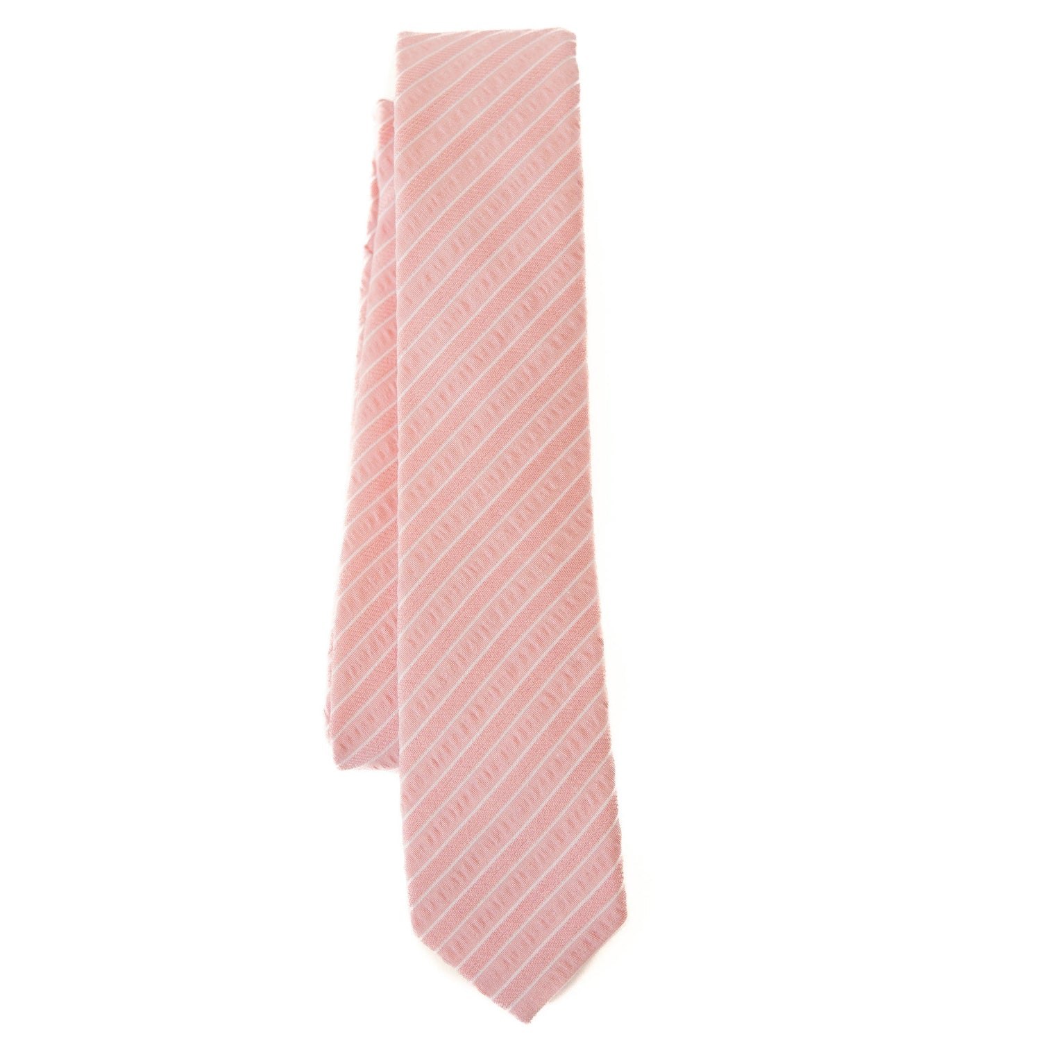 Coral Stripe Youth Tie
