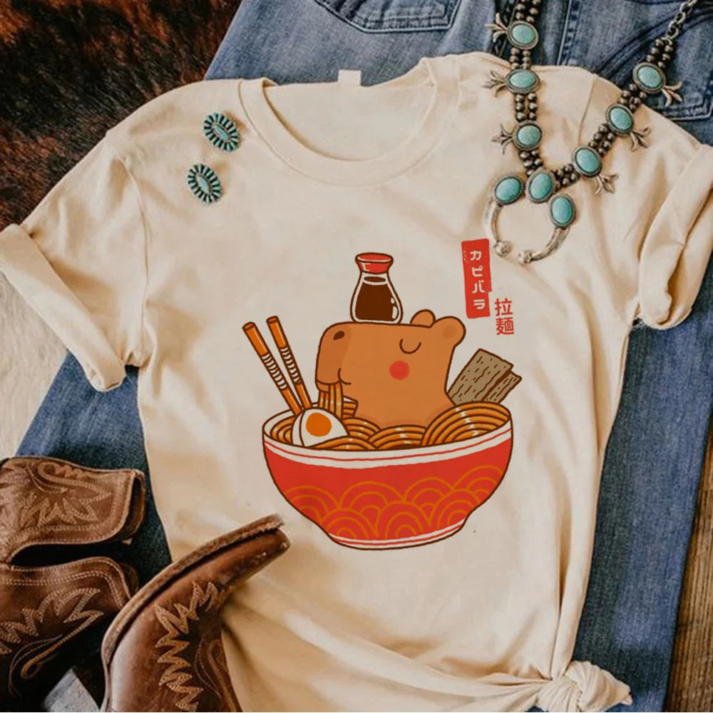 Camisetas de carpincho kawaii