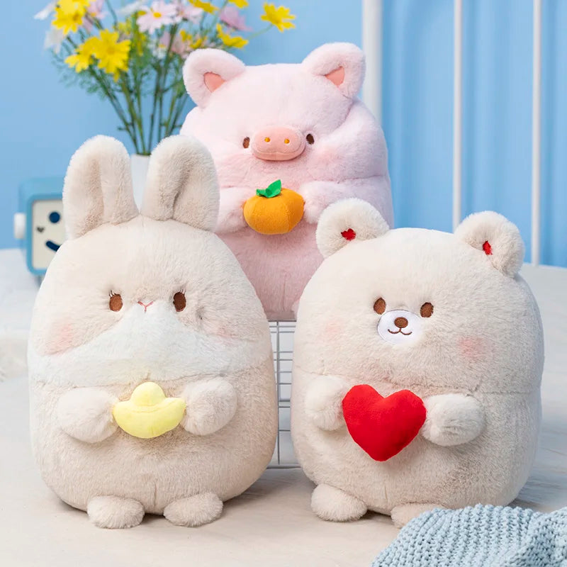 Lindos peluches de animales regordetes