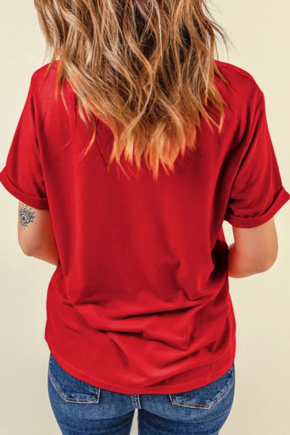 Camiseta de fútbol de manga corta y cuello redondo