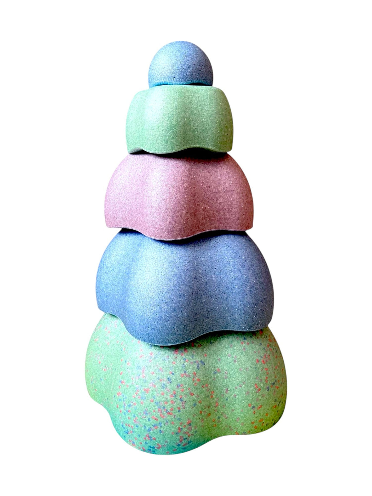 Juego de 5 piedras estrelladas anidadas en el interior 