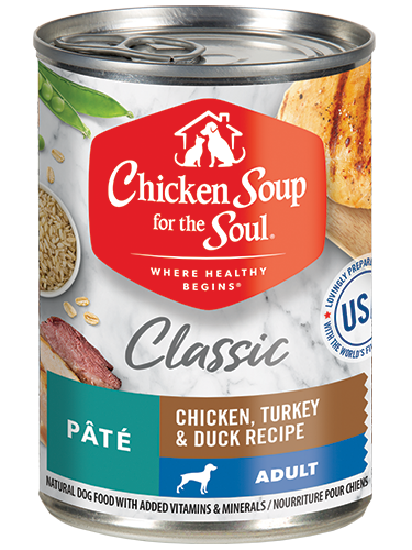 Sopa de pollo para perros adultos, pollo, pavo y pato, húmeda, lata (13 oz)