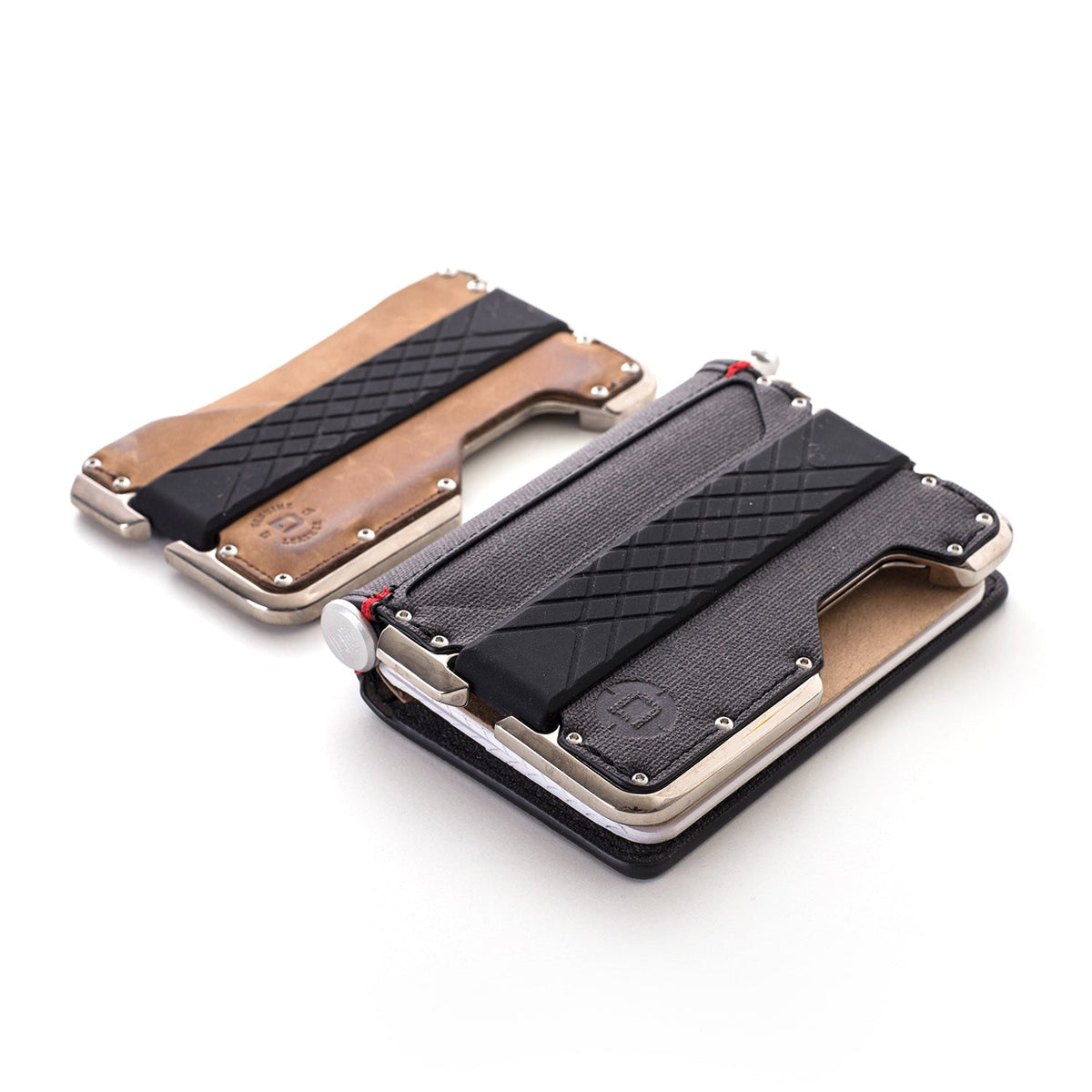Cartera plegable DTEX de 3 bolsillos con cavidad para bolígrafo