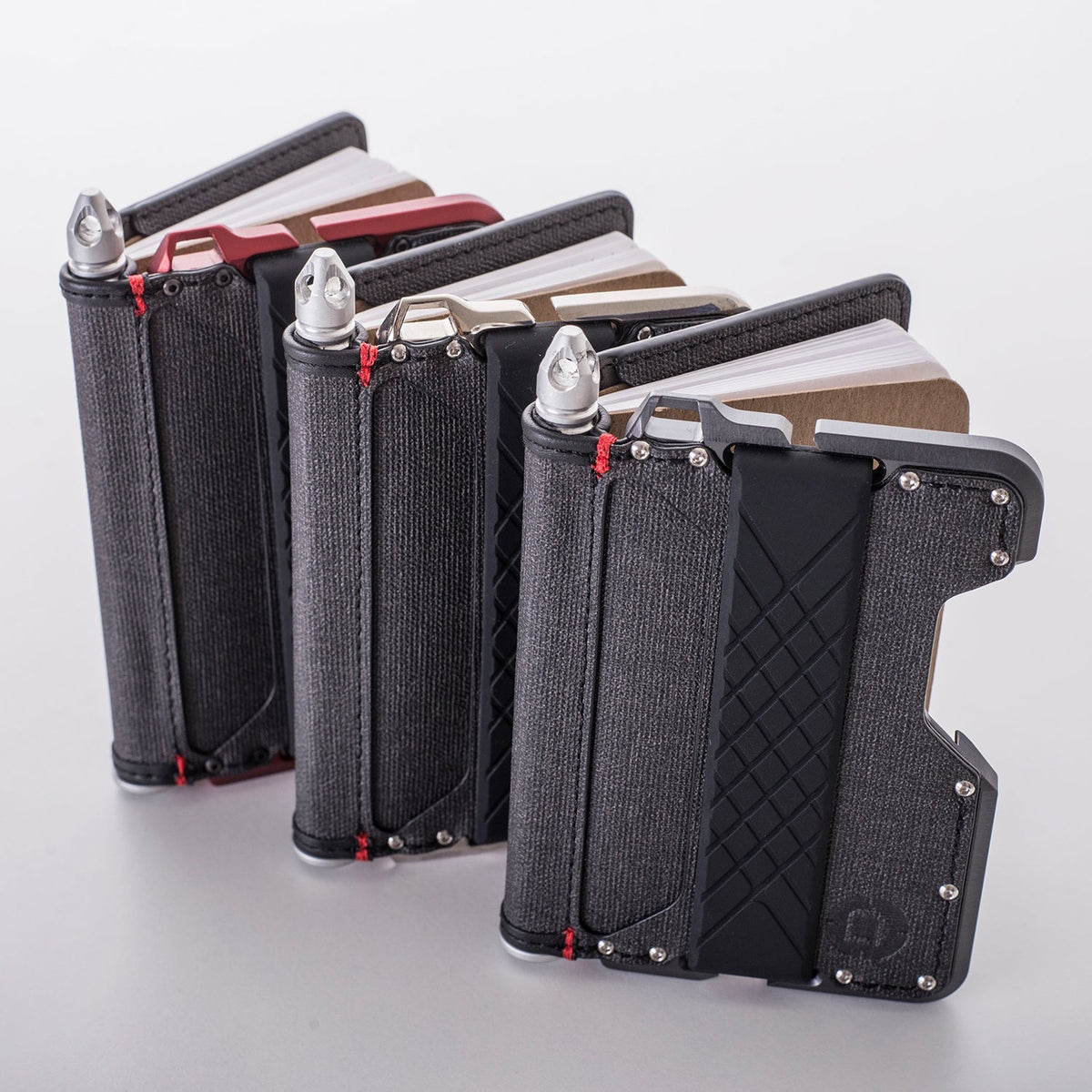 Cartera plegable DTEX de 3 bolsillos con cavidad para bolígrafo