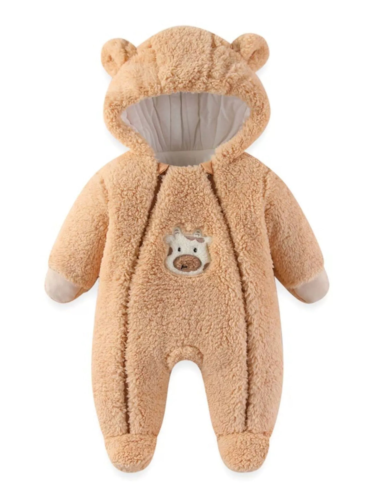 Pijama polar con capucha de conejito para bebé