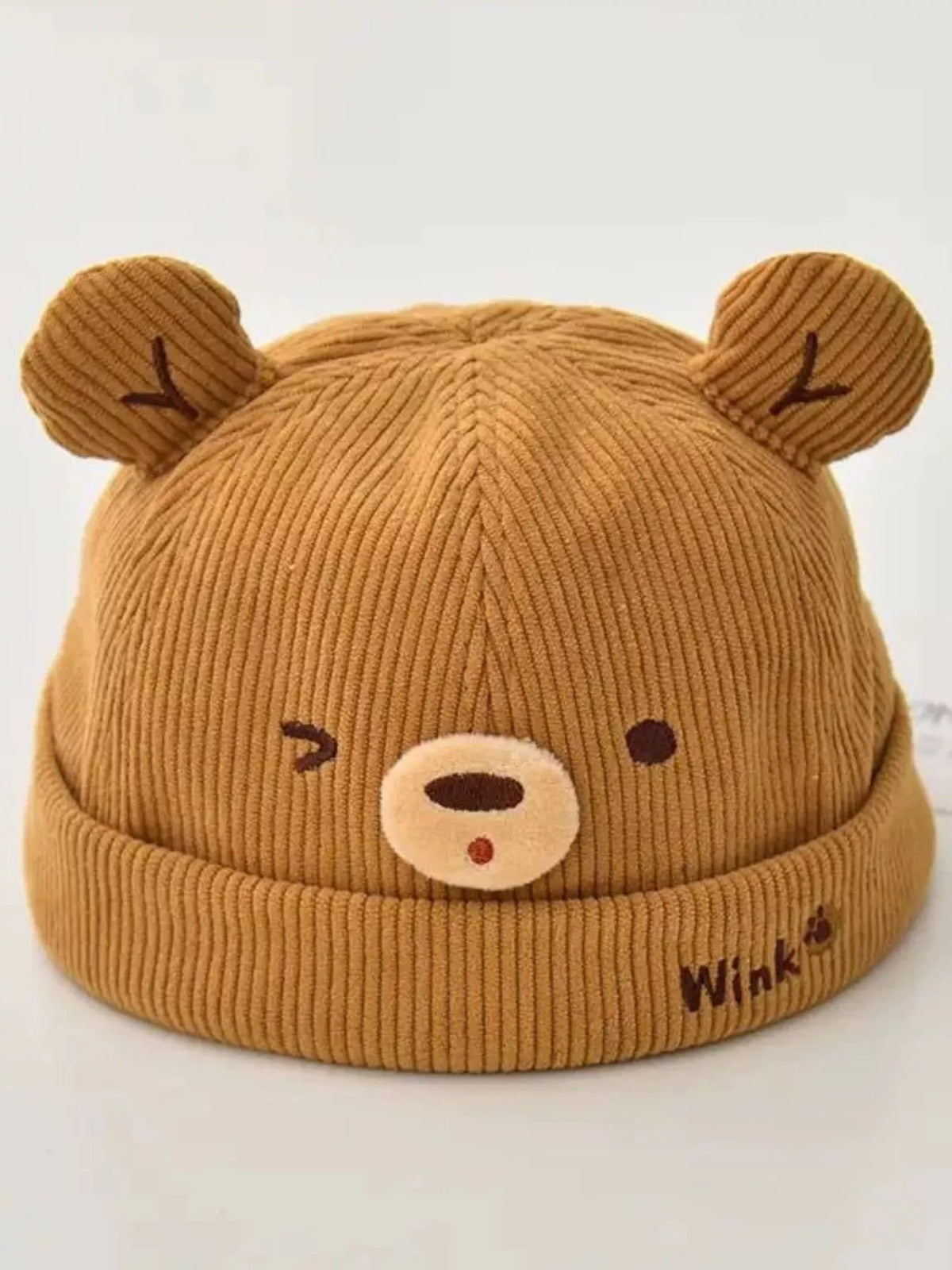 Children's Bear Ear Corduroy Hat