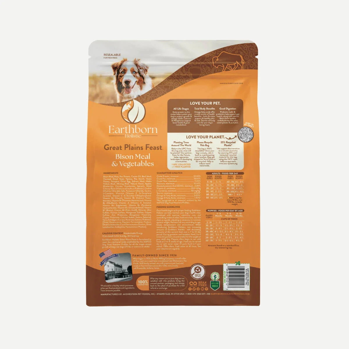 Alimento seco para perros Earthborn Grain Free Great Plains Feast