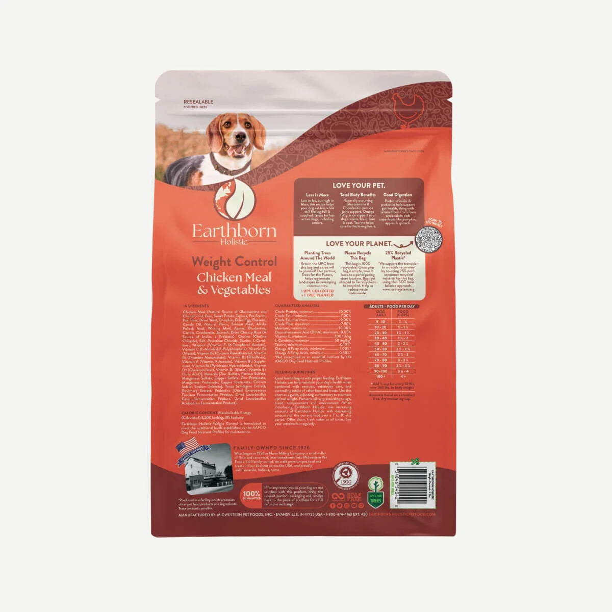 Alimento seco para perros Earthborn Grain Free Weight Control