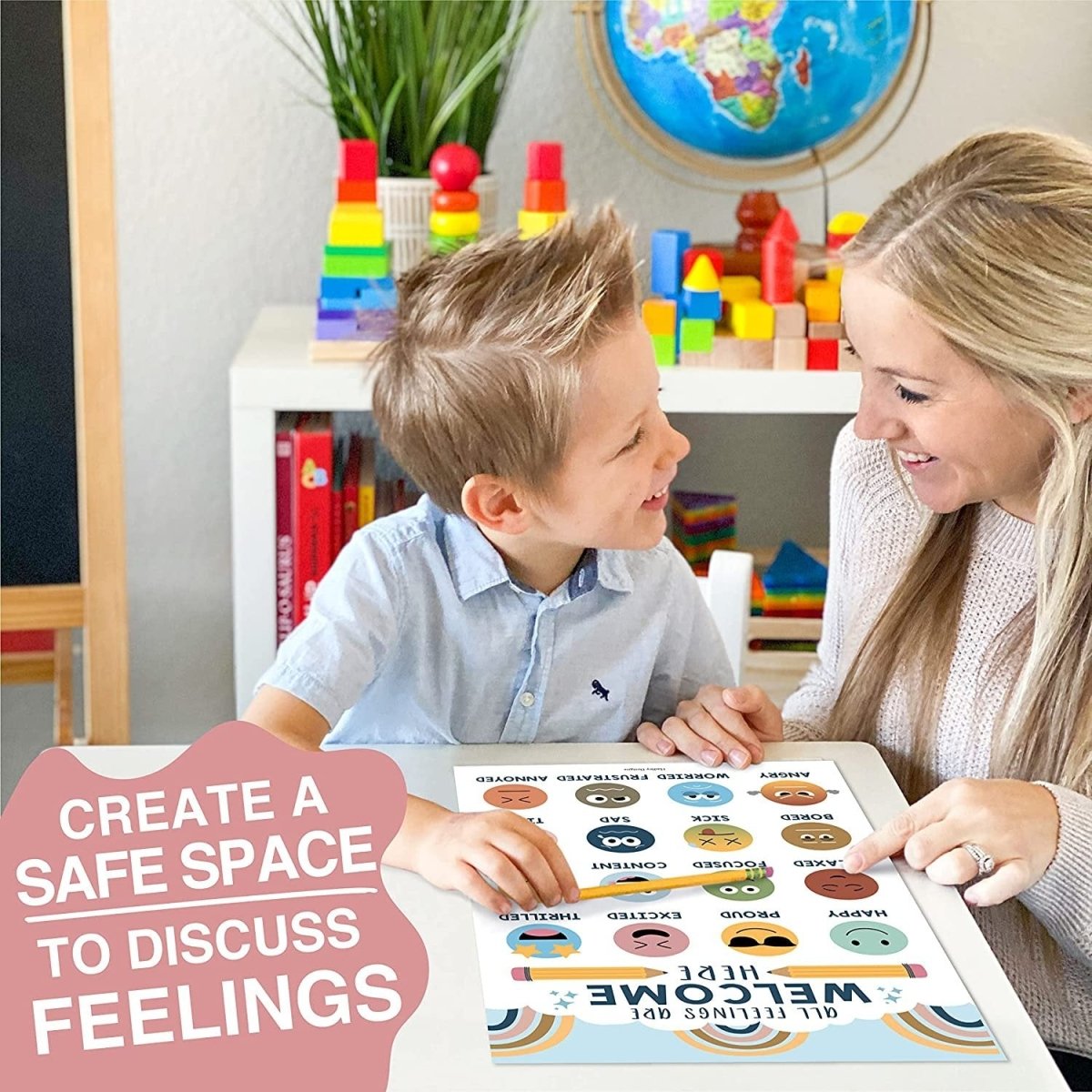 Emotional Intelligence Growth Kit: Boho 4 Poster Pack