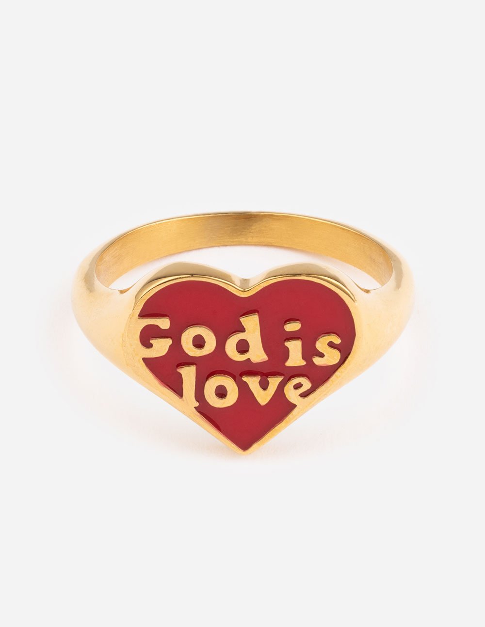 Anillo de esmalte Dios es amor 