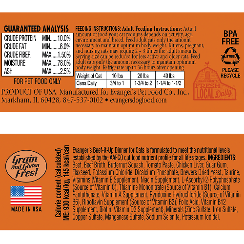 Comida húmeda para gatos Evanger's All Life Stages Classic Beef It Up Dinner (157 g)