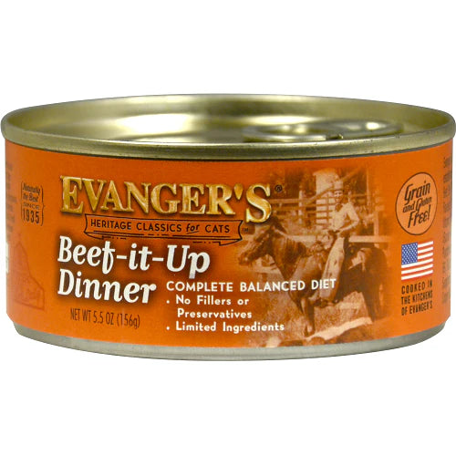 Comida húmeda para gatos Evanger's All Life Stages Classic Beef It Up Dinner (157 g)