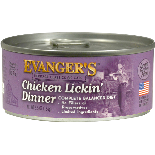 Comida húmeda para gatos Evanger's All Life Stages Classic Chicken Lickin' Dinner (157 g)