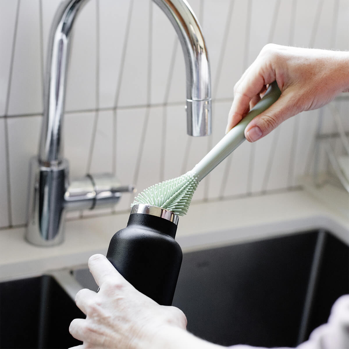 Premium Silicone Bottle & Cookware Cleaning Brush