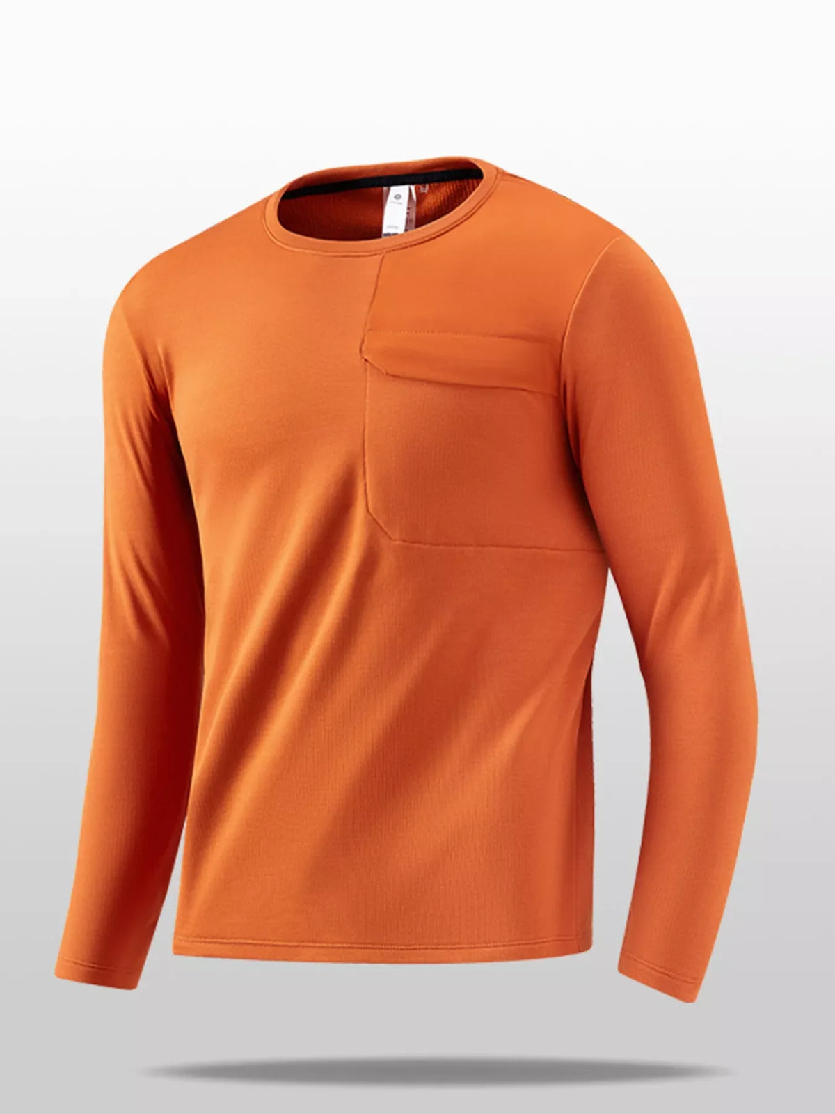 Camiseta de manga larga informal para hombre de talla grande