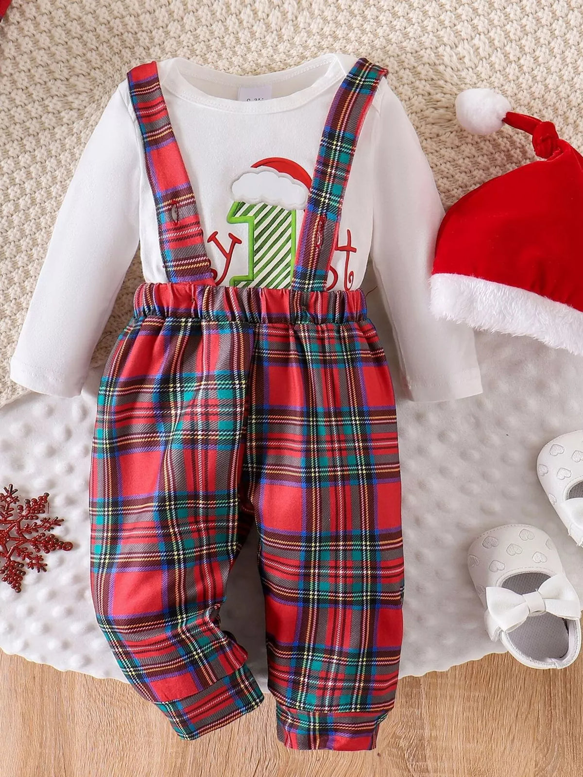 Conjunto de primera muda de Navidad para niños