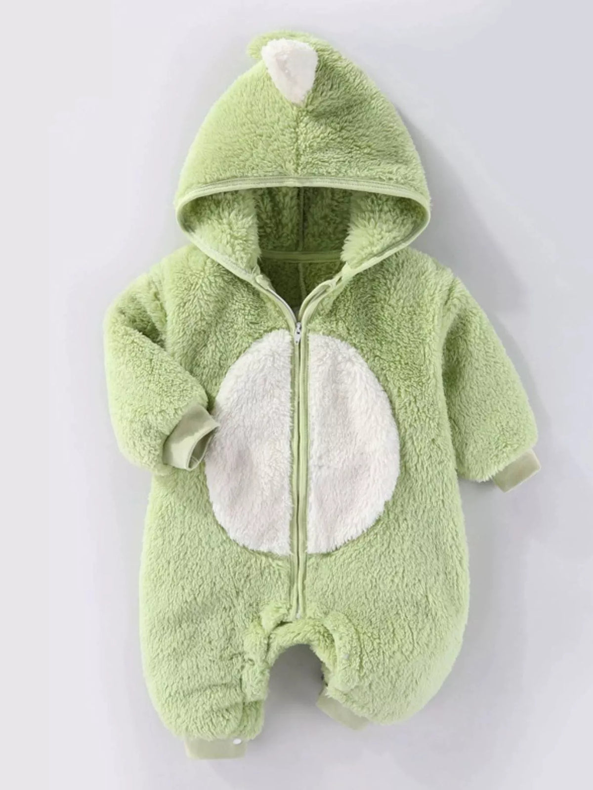 Children's Animal Plush Hooded One-Piece Jumpsuit