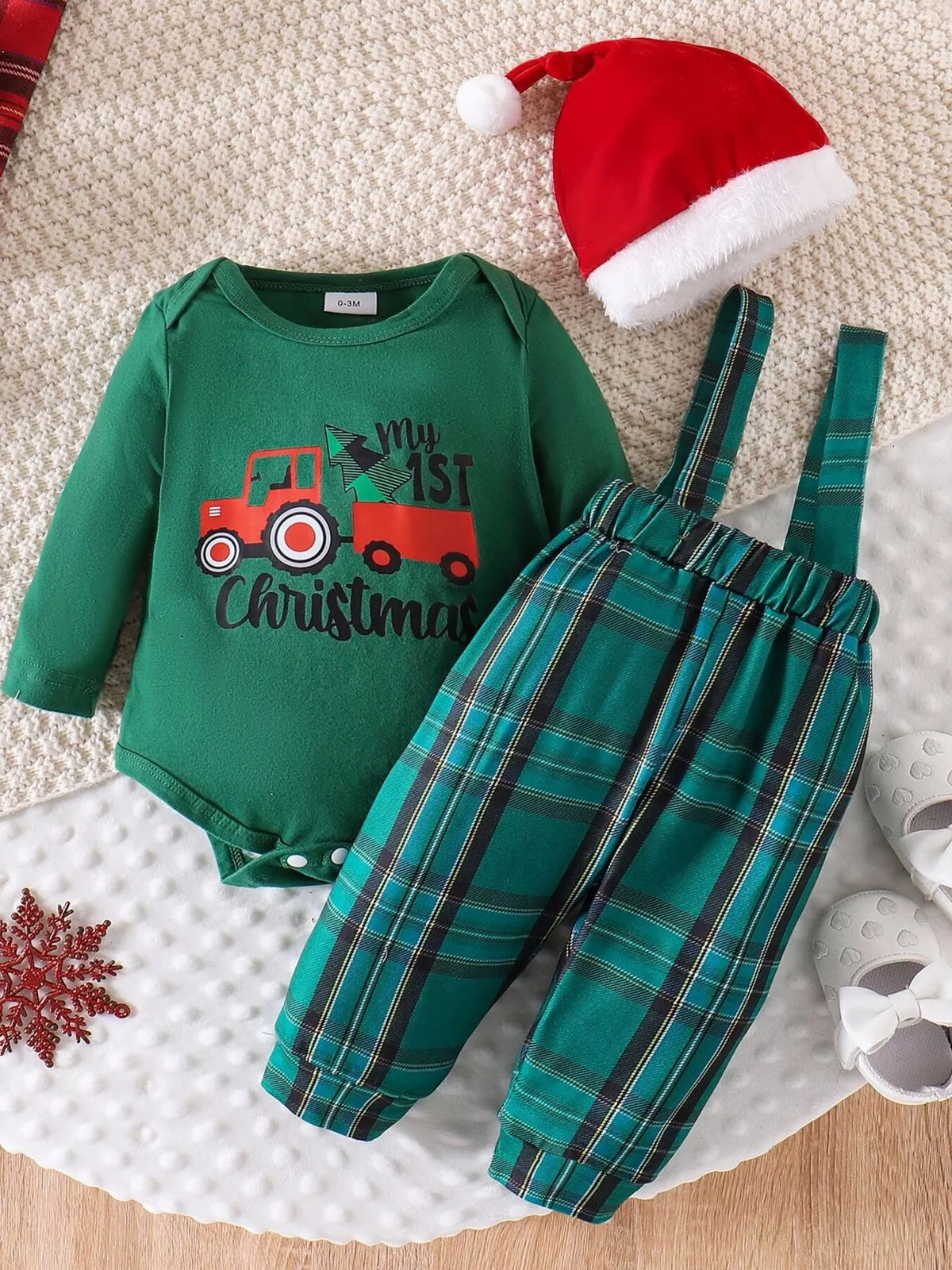 Conjunto de primera muda de Navidad para niños