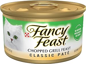 Alimento húmedo para gatos Fancy Feast Chopped Grill Feast Classic Paté (3 oz)