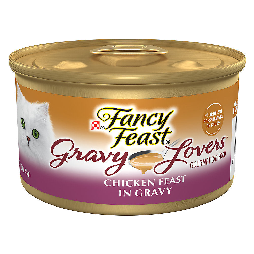 Alimento húmedo para gatos Fancy Feast Gravy Lovers de pollo con salsa (3 oz)