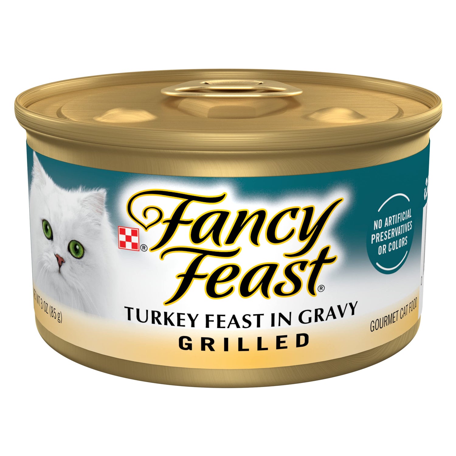 Fancy Feast Grilled Turquía Alimento Húmedo para Gatos (3oz)