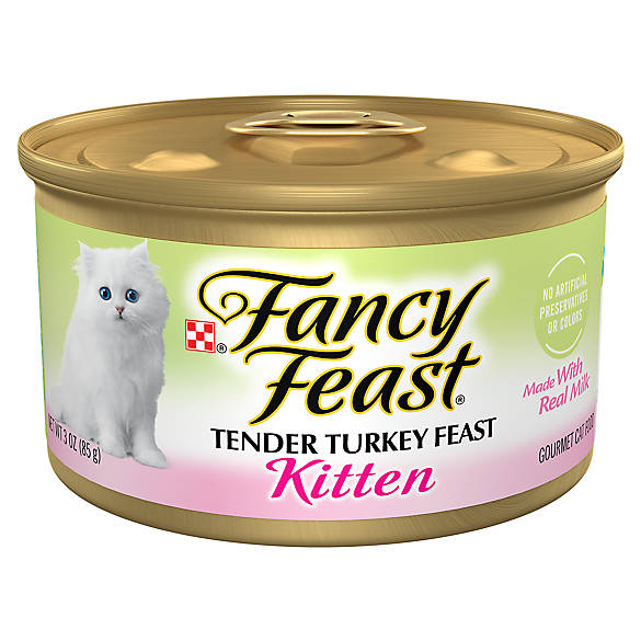 Fancy Feast Kitten Paté Húmedo de Pavo Tierno para Gatos (85 g)