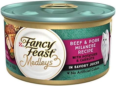 Alimento húmedo para gatos Fancy Feast Medleys Milanese de res y cerdo (85 g)