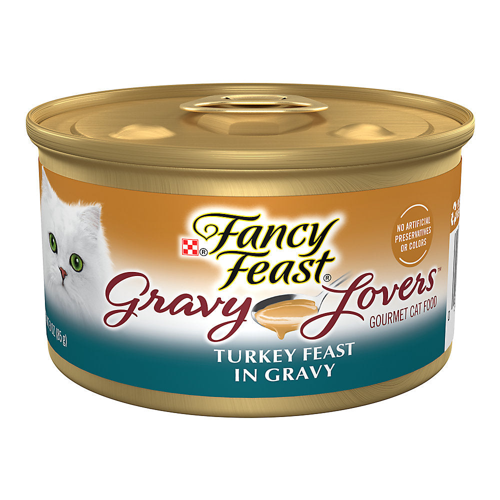 Alimento húmedo para gatos Fancy Feast Gravy Lovers de pavo (85 g)