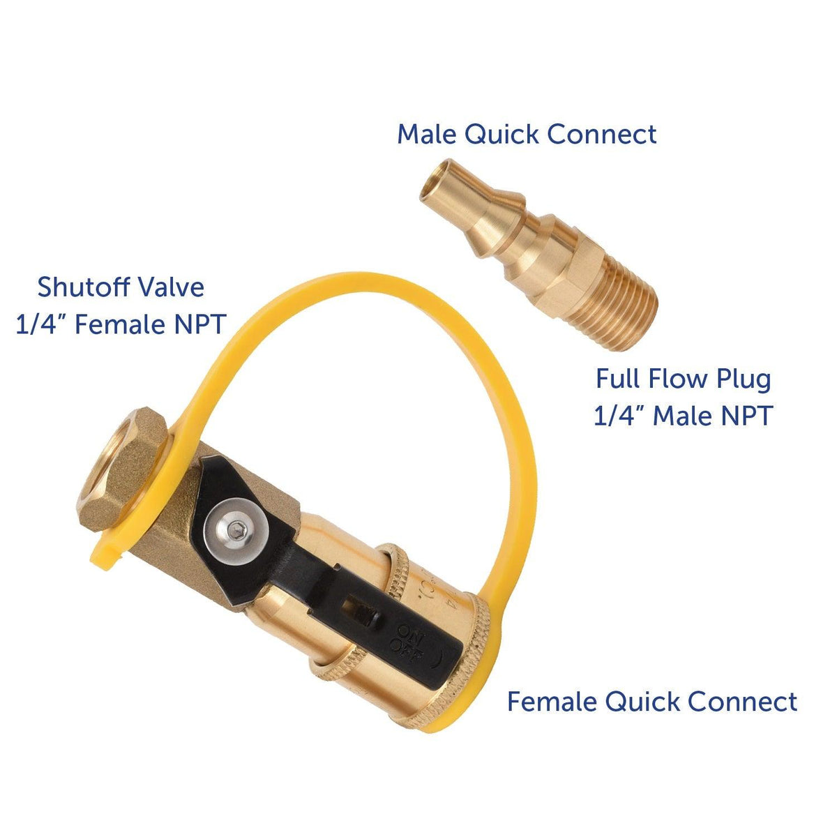 Adaptador de conexión rápida para parrilla de RV Flame King
