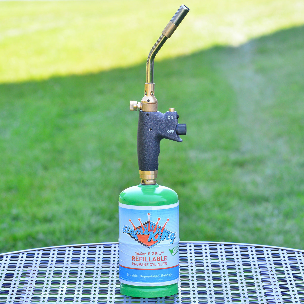 Cabezal de soplete de propano de máxima potencia y encendido automático profesional Flame King Welding 