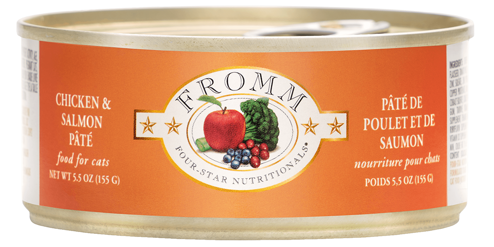 Paté de pollo y salmón para gatos Fromm 4 Star (157 g)