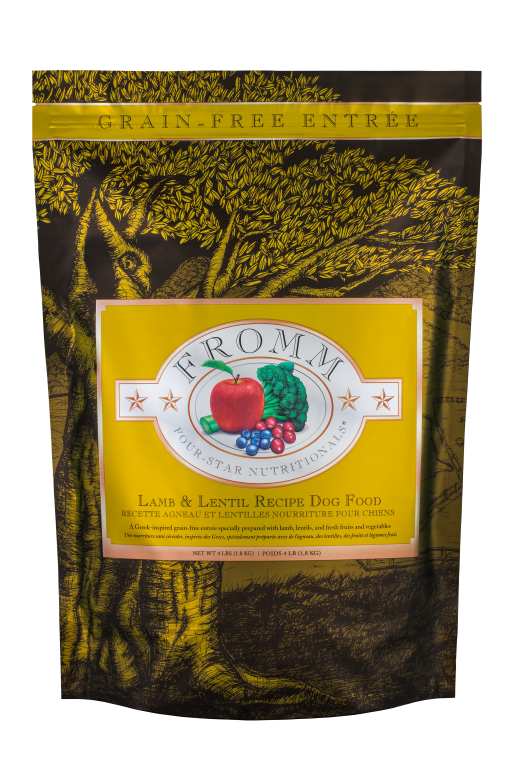 Alimento seco para perros Fromm 4 Star All Life Stages, sin cereales, con cordero y lentejas