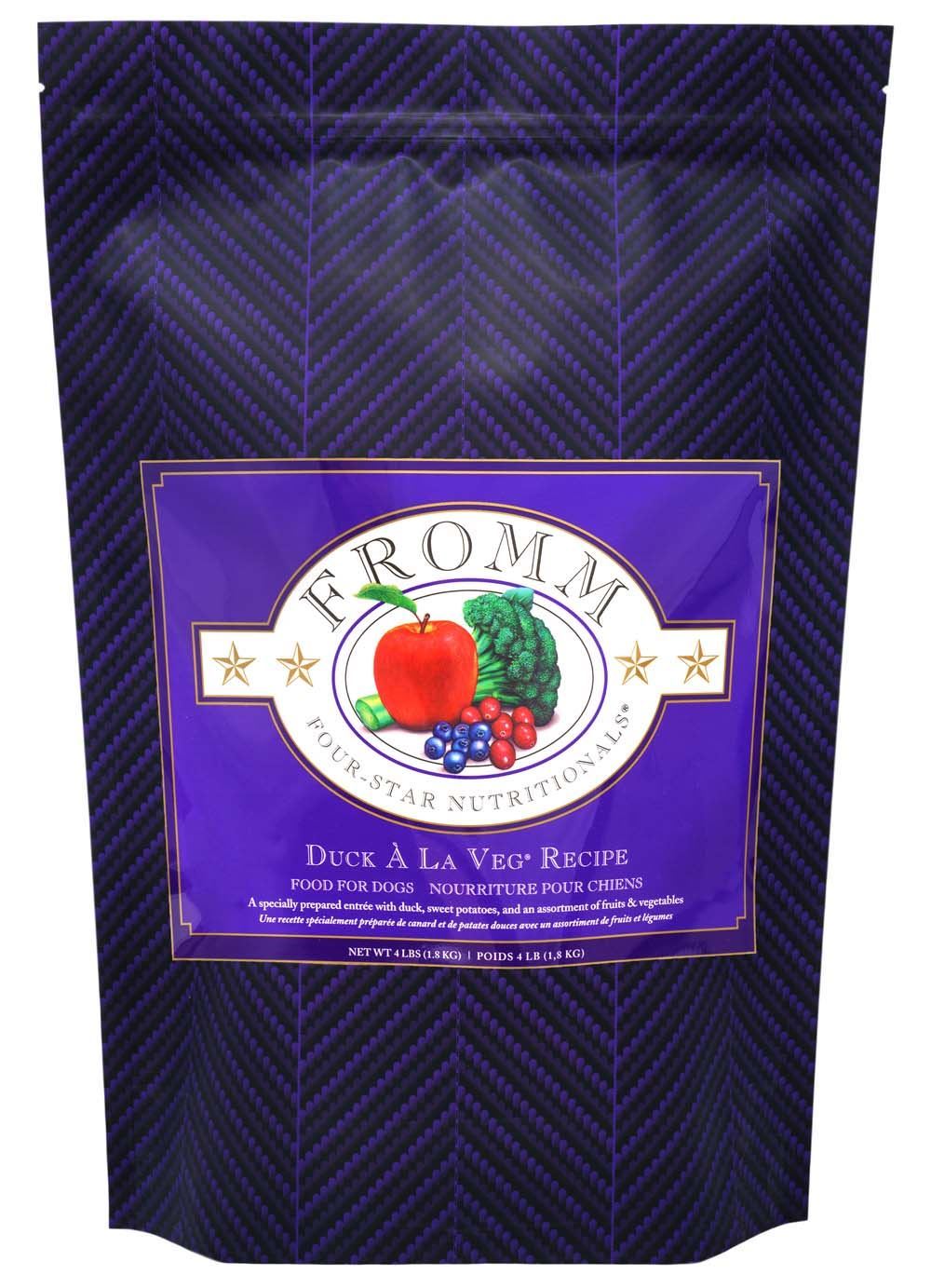 Alimento seco para perros Fromm 4 Star All Life Stages Duck A La Veg