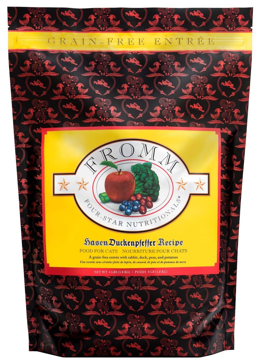 Comida seca para gatos Fromm 4 Star Grain-Free Hasen Duckenpfeffer