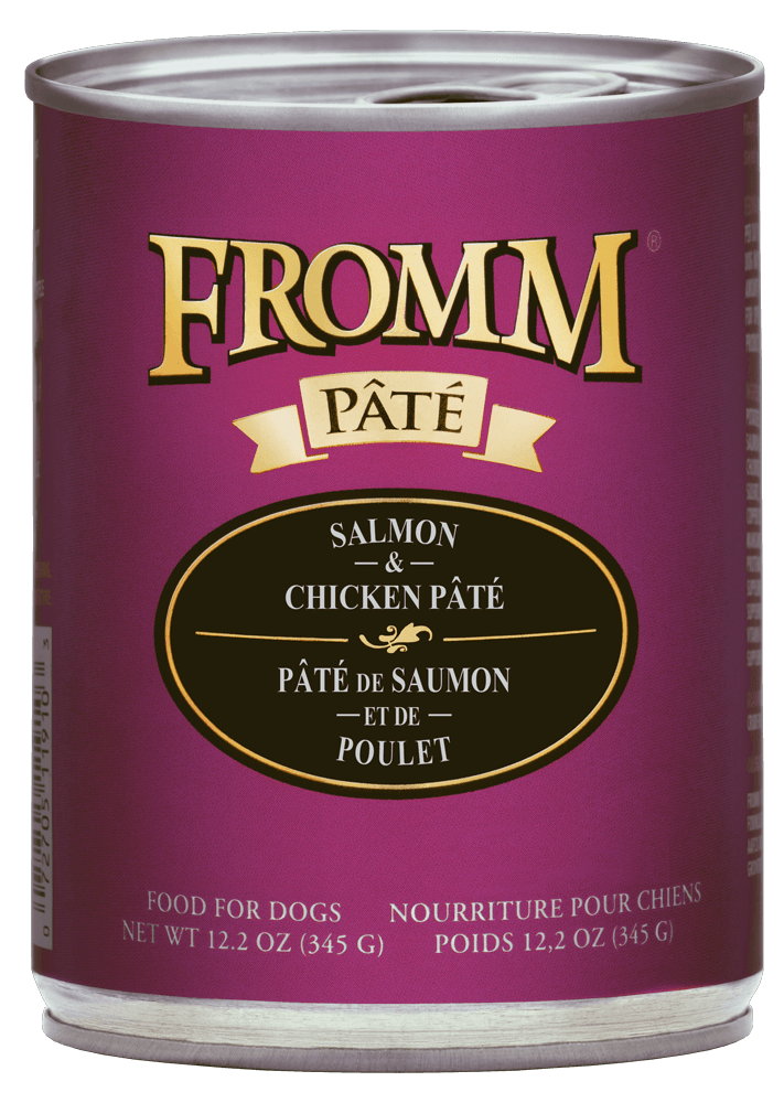 Paté húmedo de salmón y pollo Fromm All Life Stages para perros (340 g)