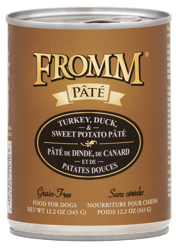 Fromm Paté – Todas las etapas de la vida sin cereales Pavo, pato y boniato (346 g)