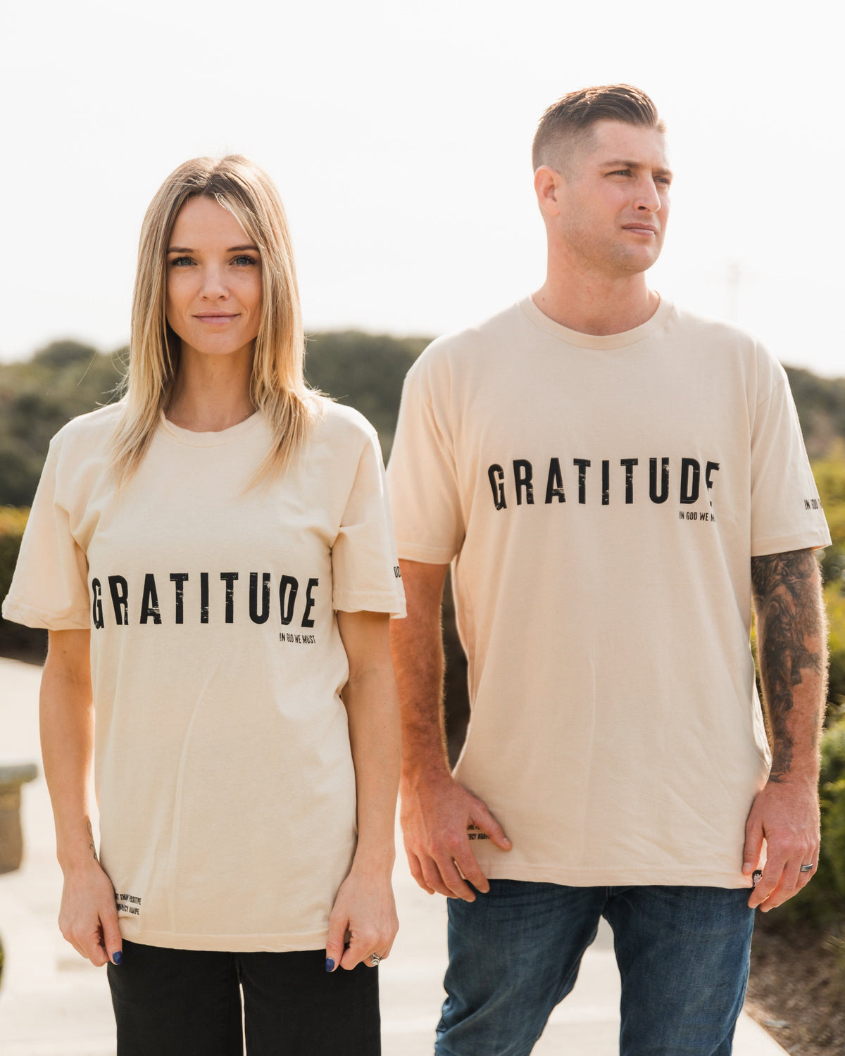 "Gratitude" Sand Tee
