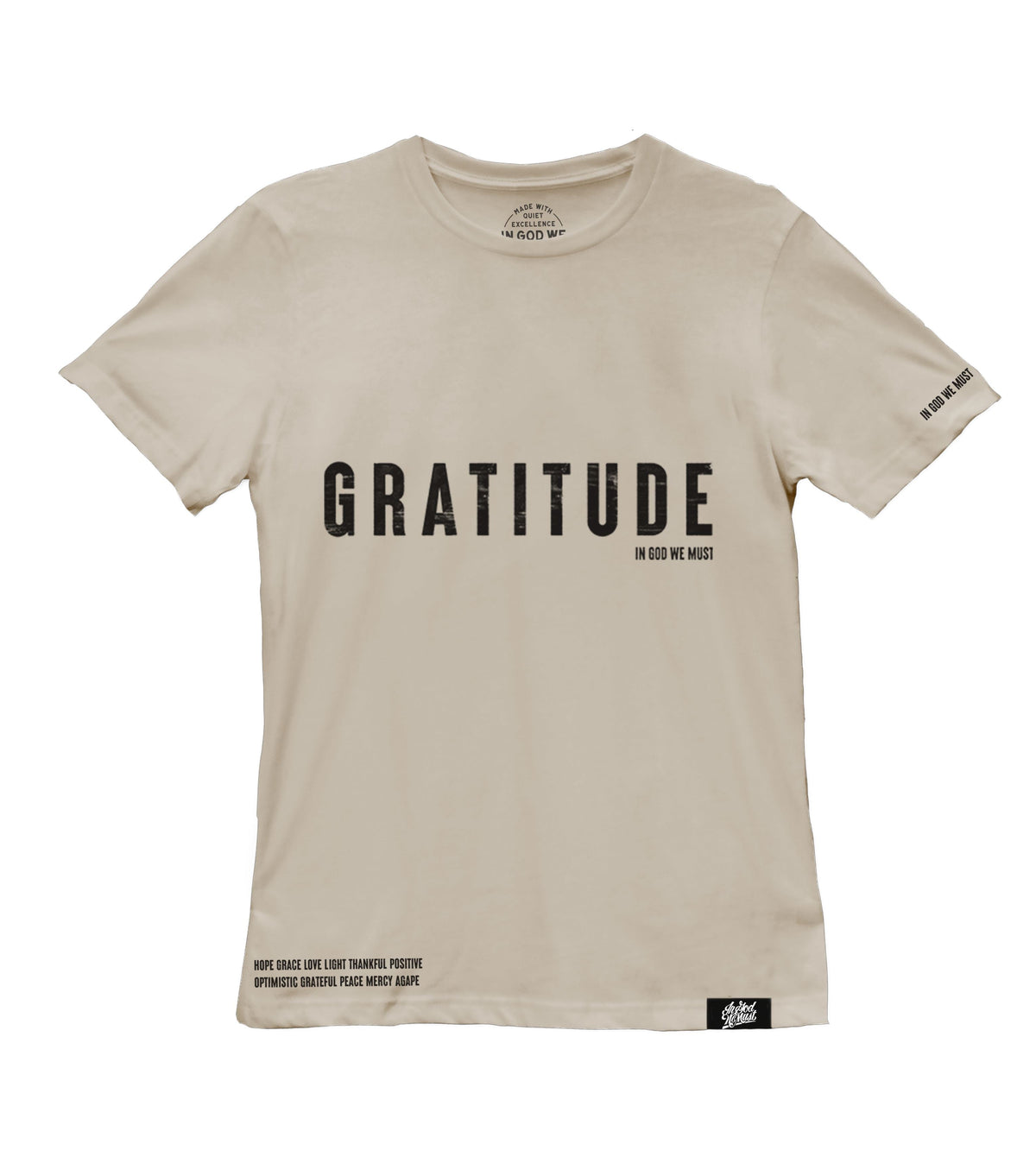 "Gratitude" Sand Tee