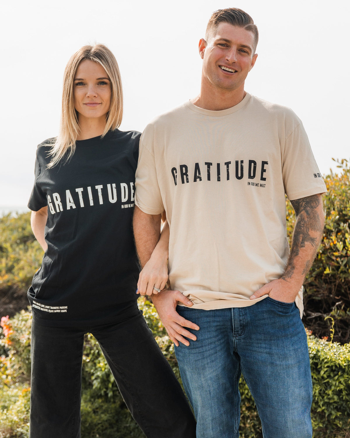 "Gratitude" Sand Tee