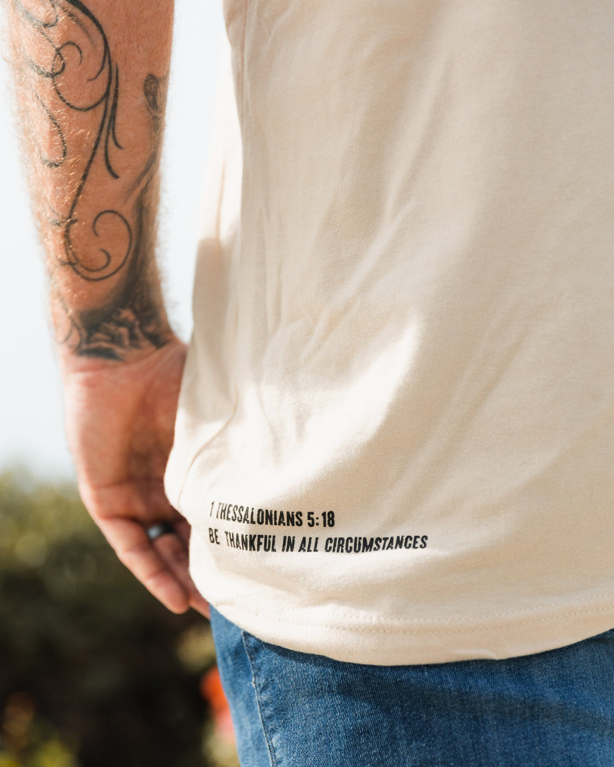 "Gratitude" Sand Tee