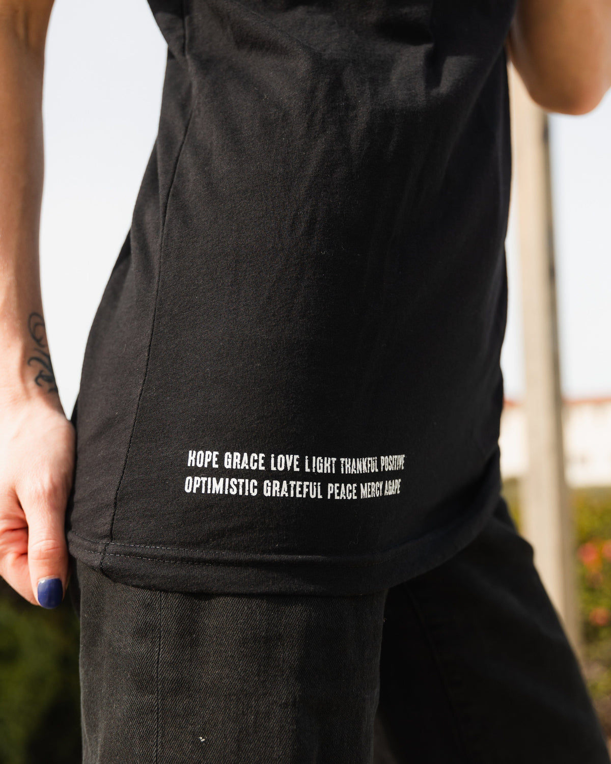 "Gratitude" Black Tee