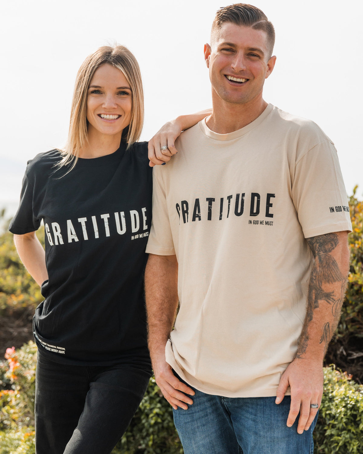 "Gratitude" Black Tee