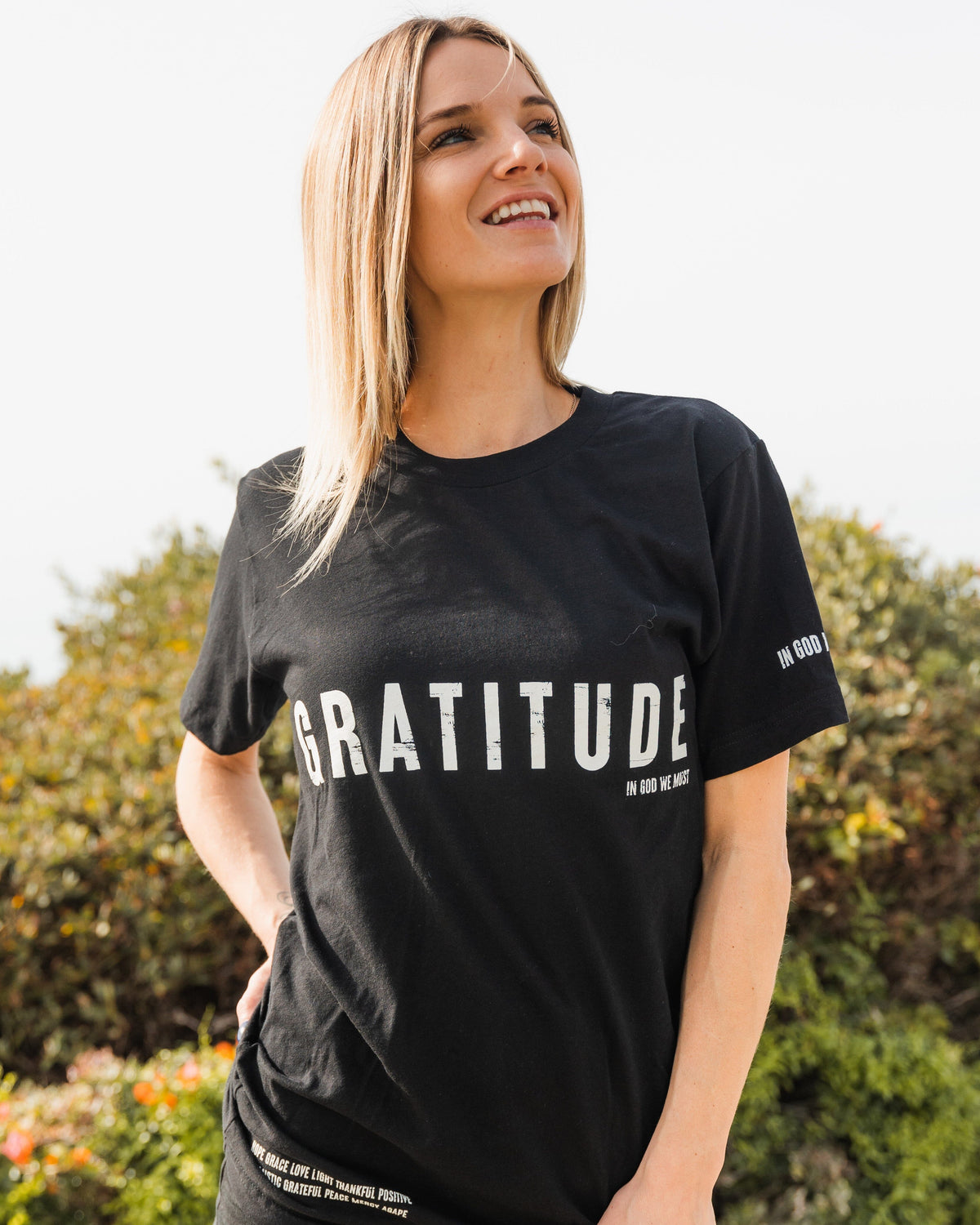 "Gratitude" Black Tee