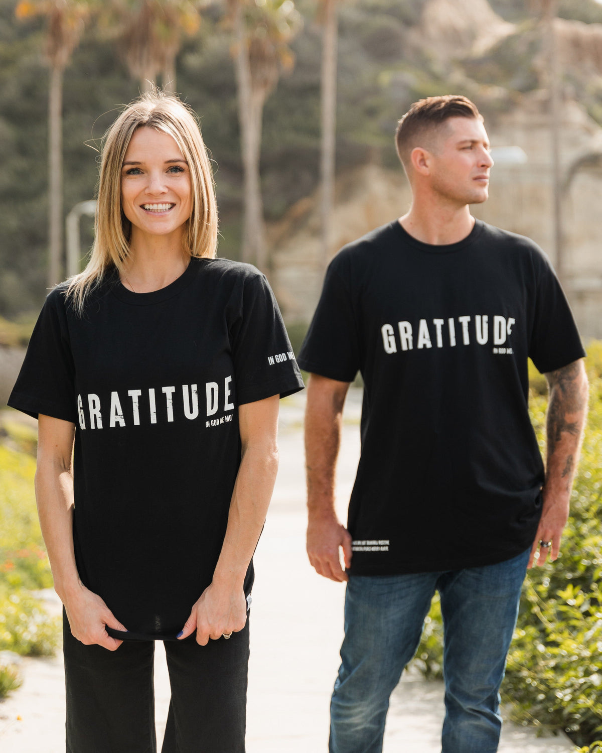 "Gratitude" Black Tee