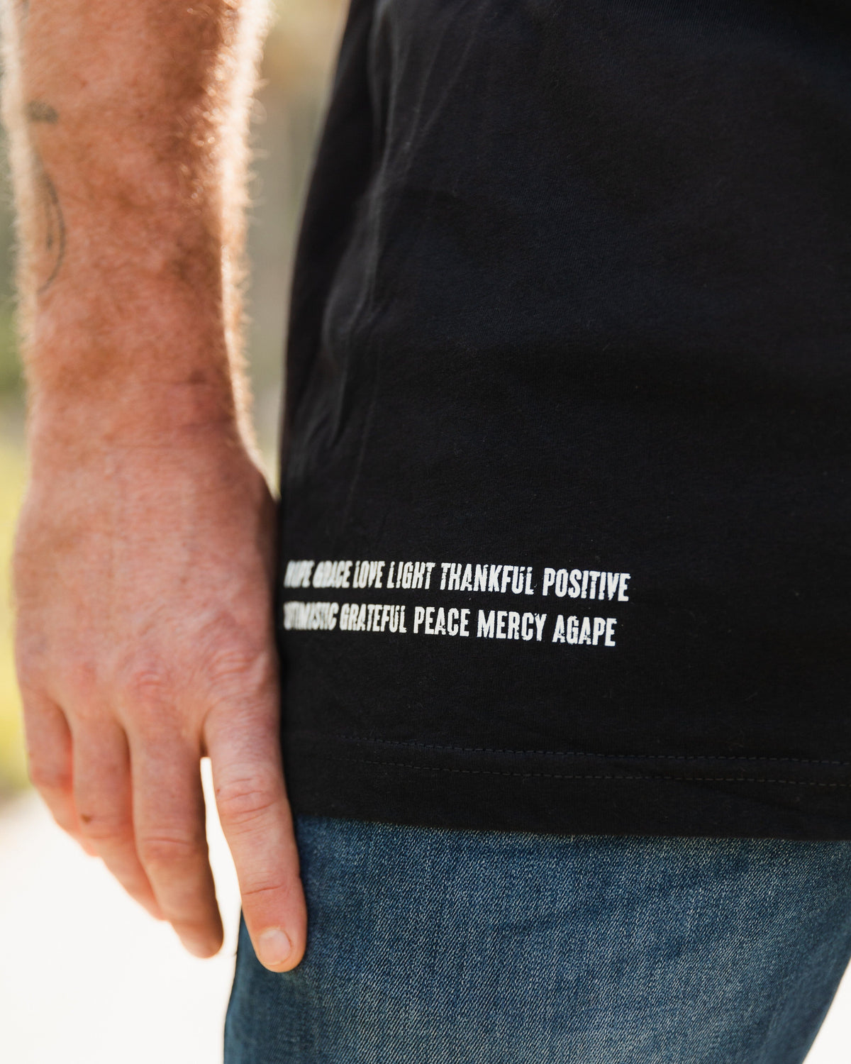 "Gratitude" Black Tee